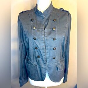 Kenar Women’s lightweight military style jacket - Sz L - hook and eye closure